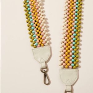 Anthropologie beaded bag strap